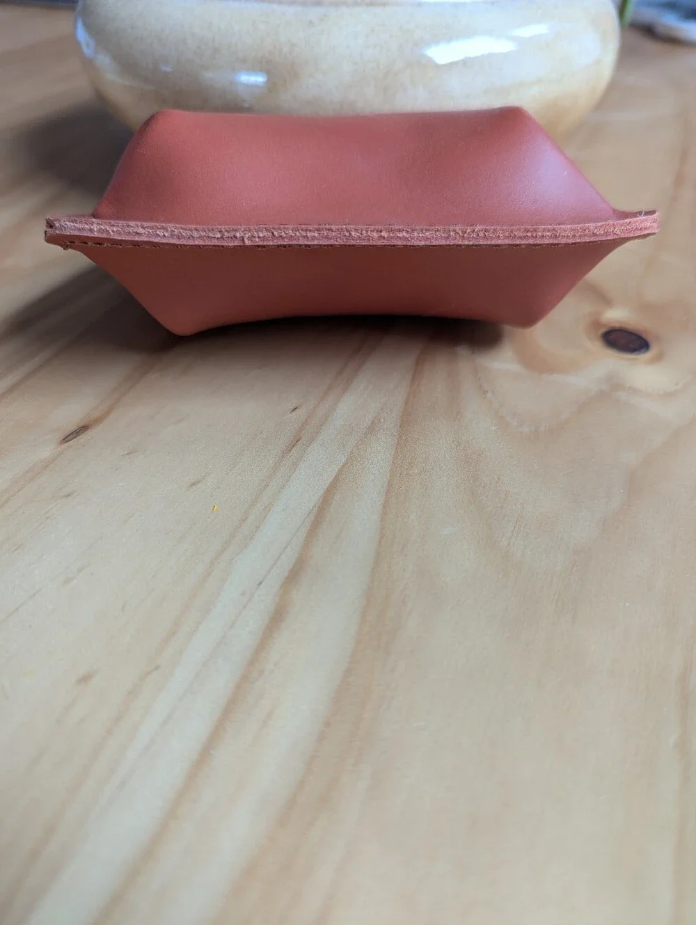 Portland Leather - Small Pinch Pouch - Honey - Like New